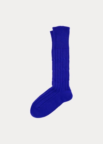 Men's Polo Ralph Lauren Cable-Knit Cashmere Socks | 924830NBW